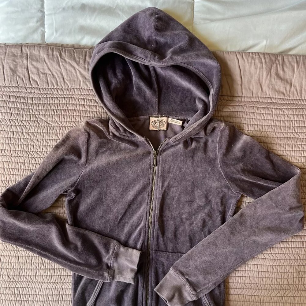 Juicy Couture Vintage Small Velvet Purple Hoodie